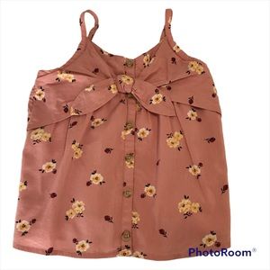 Abercrombie Kids Tank Top Twist Knot Girls Size 9/10 Pink